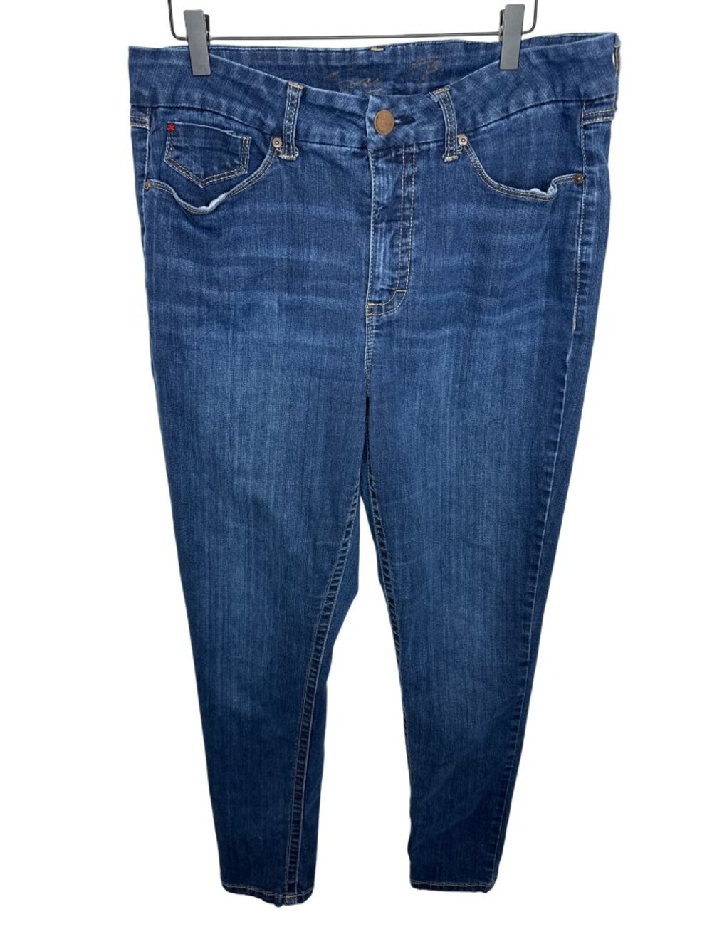 Seven7 Skinny Jeans Size 16 High Rise Dark Wash